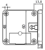 dimensions serrures électroniques vitrine et placard