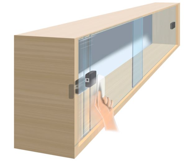 serrures électoniques à cartes RFID pour vitrine porte coulissante verre serrures électoniques à cartes RFID pour vitrine porte coulissante verre