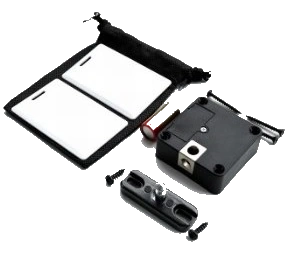 Serrures invisibles à carte magnétique pour vitrines Serrure ABIOLOCK pour sécuriser des vitrines