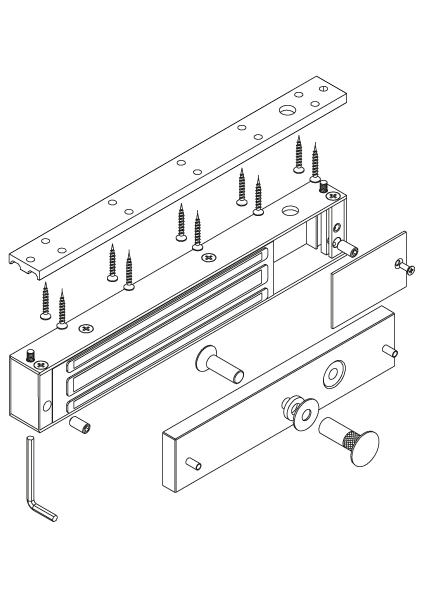 Ventouse électromagnétique 12v 300lbs